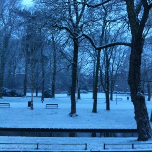park Witte wereld op de best vroege zaterdagochtend #nofilter februari 2013