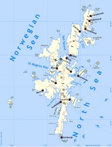 Shetland kaart